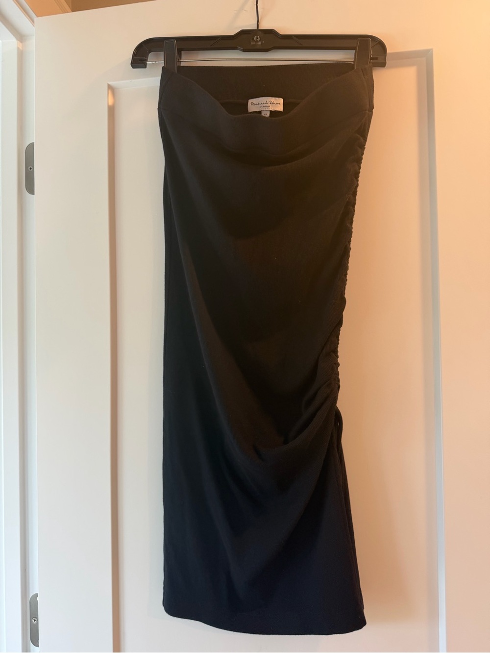 Michael Stars Black Draped Tube Skirt